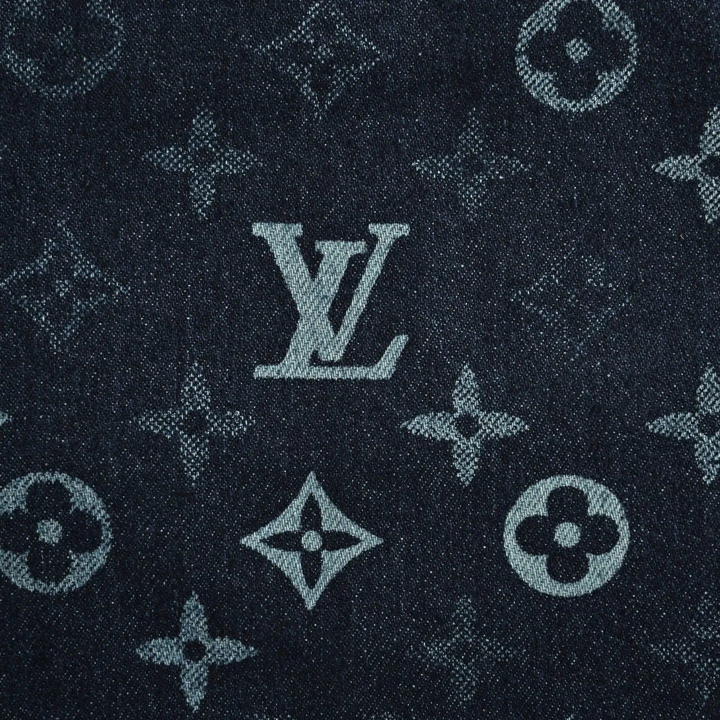 Louis Vuitton/Louis Vuitton Monogram old flower all over printed jacquard jeans